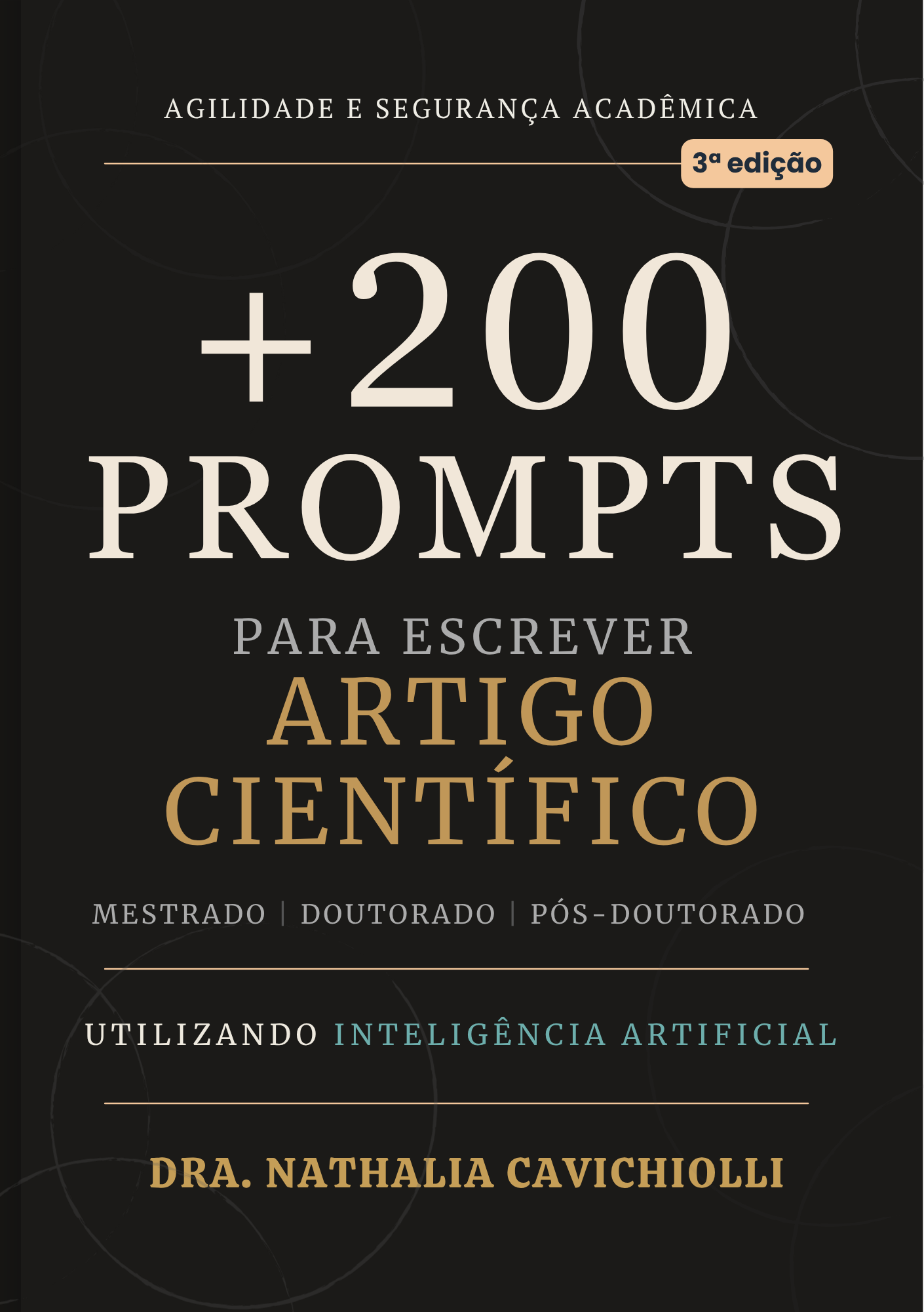 Capa de +200 Prompts para Escrever Artigo Científico 3ª Edição